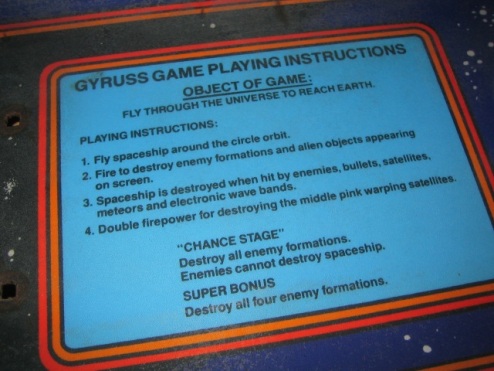 gyruss cp instructions