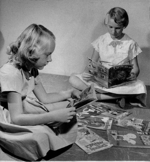 Girls Reading Comics 1957