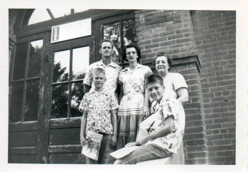 boy reading comic 1954