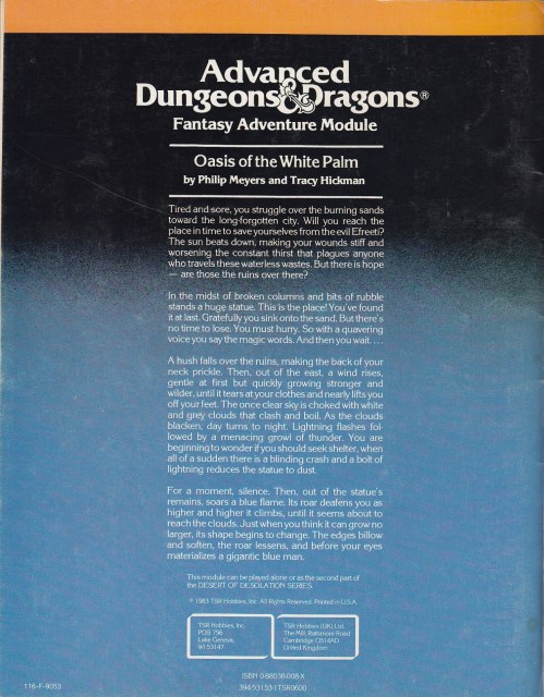 Oasis of the White Palm BC 1983