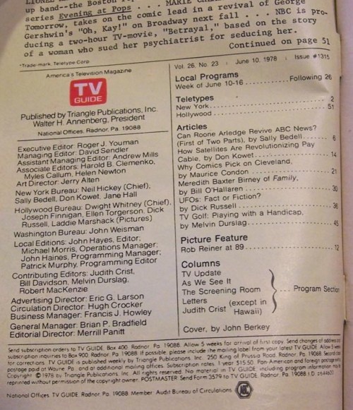 tv guide berkey 1978-2