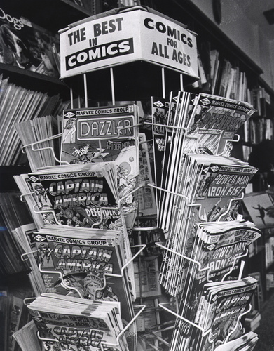 Comic Book Spinner Rack 1982
