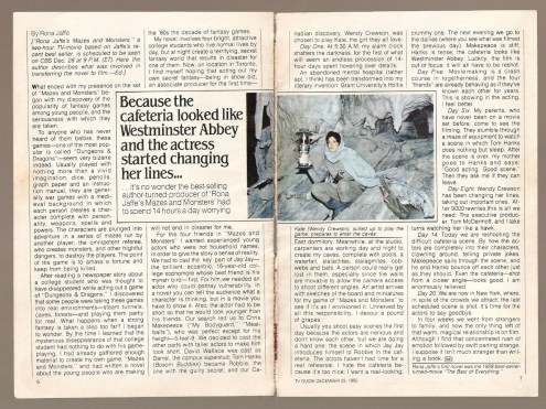 Mazes and Monsters TV Guide 1982