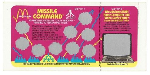 Atari Card 1982-3