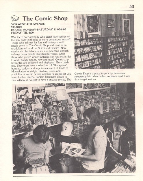 Comic Shop 1978