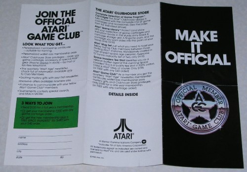 Atari Brochure 1980