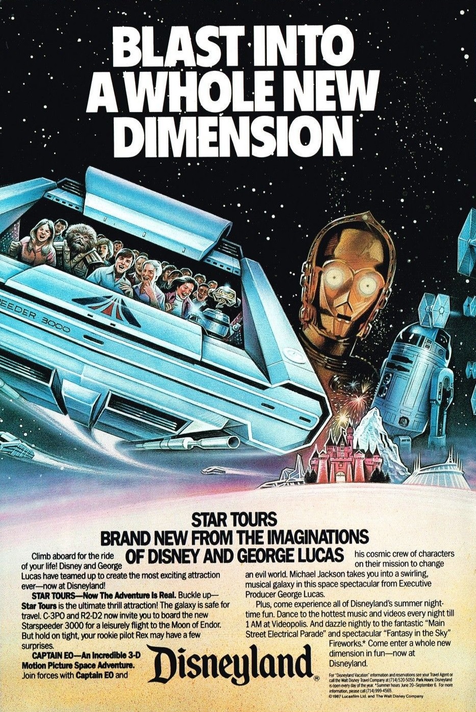 Star Tours Ad 1987 | 2 Warps to Neptune