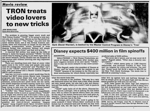 Tron Review 7-9-82