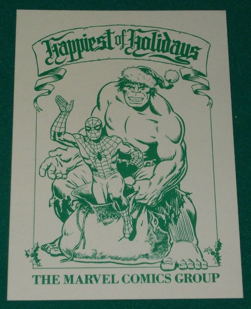Christmas Marvel Card 1978