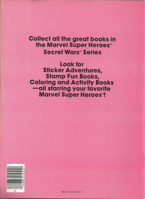 Secret Wars Coloring Book BC