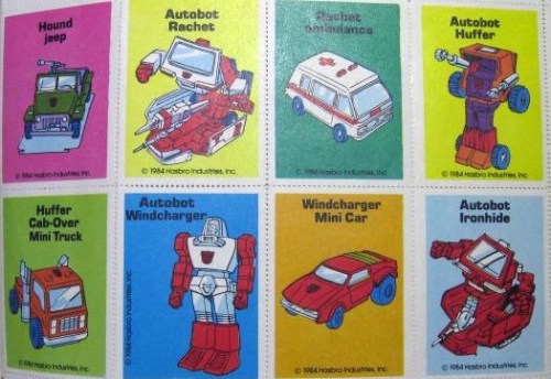 Transformers Stamps 1984-5