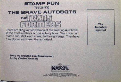 Transformers Stamps 1984-7