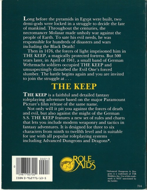 The Keep Module 1983-2