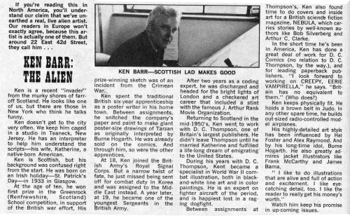 Barr Bio Creepy #35 1970